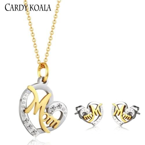 New Womens gold-Plating Jewelry Set mom Gift Deluxe Jewelry Set