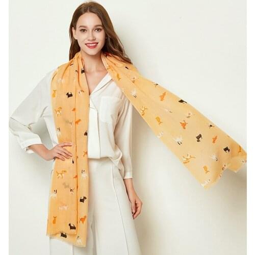 Pure Wool Scarf Female Student Autumn Winter Korean Version All-Match The Long Scarf Dual-Use Warm Shawls
