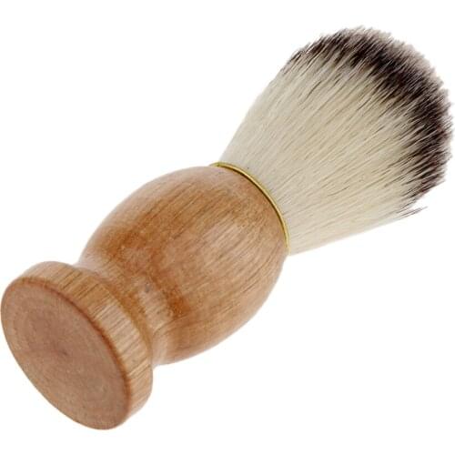Wooden Handle Shaving Brush for Men Hair Beard Cut Dust Cleansing