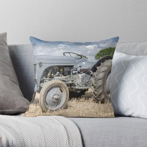 Old Grey Fergie Throw Pillow Cushion Cover Polyester throw pillows case on sofa home living room car seat decor 45x45cm