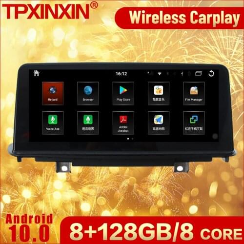 8+128G 2 Din Android Screen Stereo Multimedia Receiver For BMW X3 X4 2014 2015 2016 2017 2018 NBT GPS Navi Video Audio Head Unit