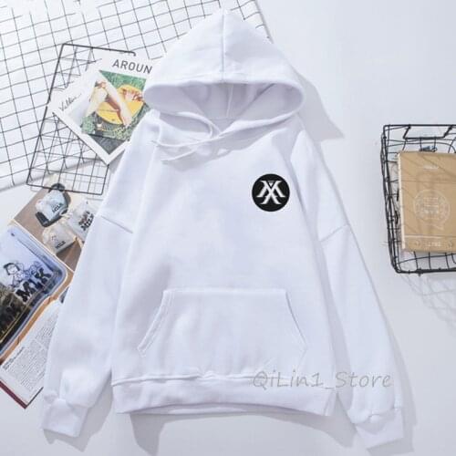 Monsta X hoodie Women Men Wanna One Sweatshirt Kpop clothes Fans Fleece Hooded Tracksuit punk Pullover oversize streetwear