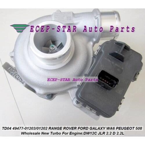 TD04 49477-01203 LR022358 9676272680 BG9Q6K682CB Turbocharger Turbo For Land Rover Freelander For Jaguar XF 2.2 D DW12C JLR 2.2L