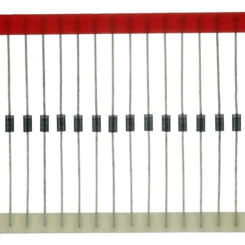 XFCZMG 100PCS 1N4007 Rectifier Diode 1 A 1000 V DO-41 Axial 4007 1 amp 1000 Volt Electronic Silicon Diodes