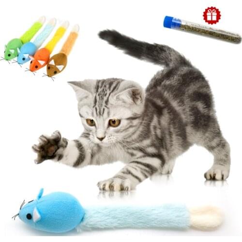 Cat Chew Toy Pet Plush Molars Mouse Shape Doll Catnip Dog Chasing Toy Puppy Accessories Kitten Interactive Doll Pet Supplies