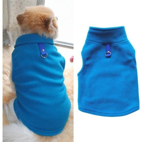 Pet Winter Fleece Vest Dog Clothes Warm Jackets Suit Velet Vest Small Dog Waistcoat Coat Clothing Coats Pet Supplies