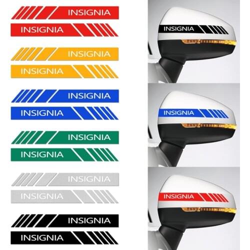 2Pcs Car Styling Rearview Mirror Stickers Decoration Accessories For opel insignia 2015-2020