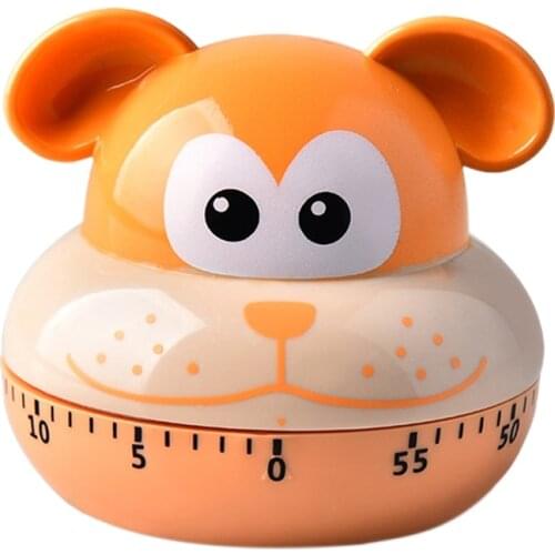 39XA New Design Daily Timer Alarm Clock Cartoon Animal Timer Cooking Timer Animal Shape Counters for Kitchen Timing Tool