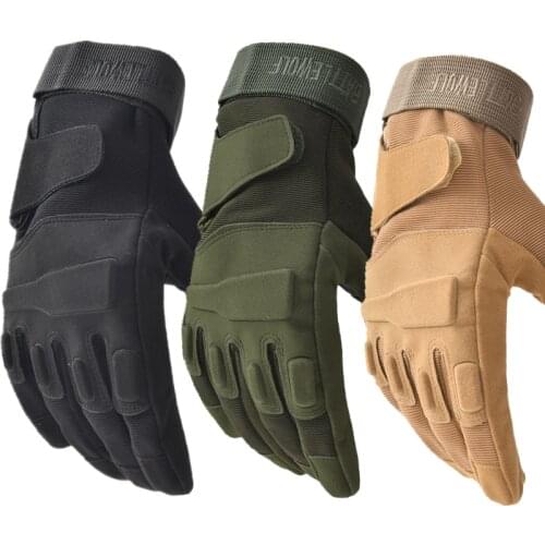 Us Military Tactical Gloves Outdoor Sports Army Combat Motocycle Slip-resistant Full Finger Carbon Fiber Tortoise Shell Gloves