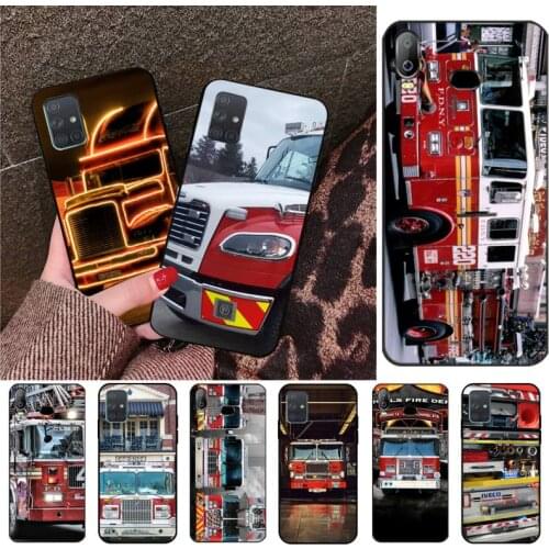 CUTEWANAN firetrucks Pictures Fire Truck Phone Case For Samsung A10 A20 A30 A40 A50 A70 A80 A71 A91 A51 A6 A8 2018