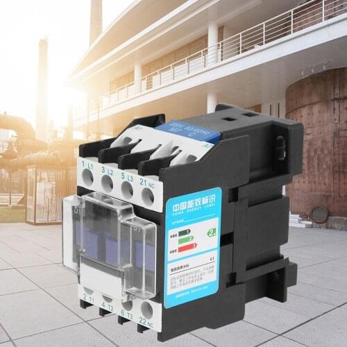 CJX2-1201 AC Contactor Rail Mount AC Contactor Industrial Electric AC Contactor 220V 12A