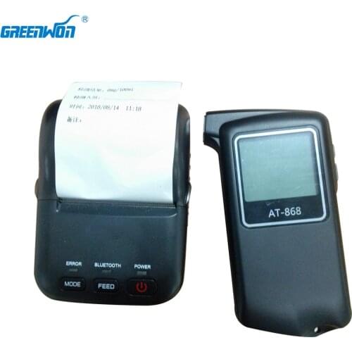 Fuel cell sensor breath alcohol tester with thermal printer, share alcohol tester