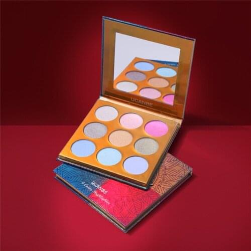 Duochrome Laser Polarized Eye Shadow Makeup Palette High-shine Glitter Highlighter Shimmer Eyeshadow Powder