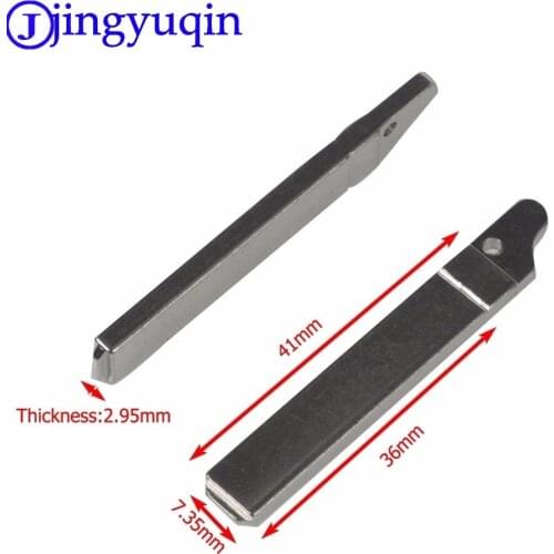 Jingyuqin 1p Car Replacement Remote Blank Flid Folding For Renault Citroen Peugeot Flip Folding Key Blank Without Groove