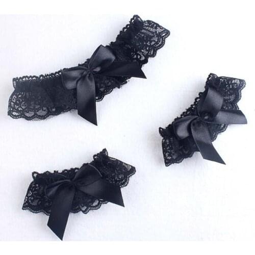 Lace Princess thigh ring fun cosplay bride wedding dress leg ring for women fj119