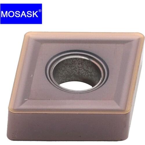 MOSASK 10PCS CNMG MS ZM30 CNC Cutting Lathe Turning Boring Tungsten Carbide Inserts for Stainless Steel Machining