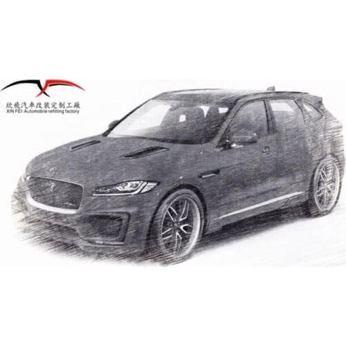 Fit For Jaguar F-pace Refits Wide Body Big Small Surround Exhaust Hub Shock Absorber Front Rear Lip Opening Cover
