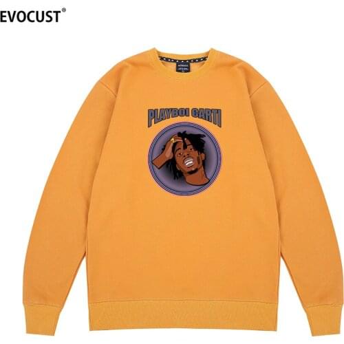 Playboi Carti Awesome Hip Hop Aesthetic guys rap Vintage Harajuku 90s Graphic Sweatshirts Hoodies men women unisex Combed Cotton