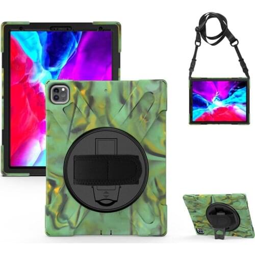 Shockproof Silicone Case For iPad Pro 12.9inch 2020 2018 Tablet Cover Skin 360 Rotation Full Body Protective Shell Fundas