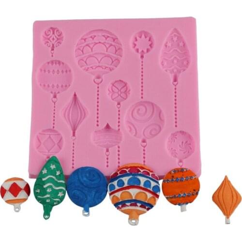 Chandelier Balloon Silicone Mold for DIY Chocolate Candy Pastry Dessert Lace Decoration Fondant Mould Kitchenware Cake Baking