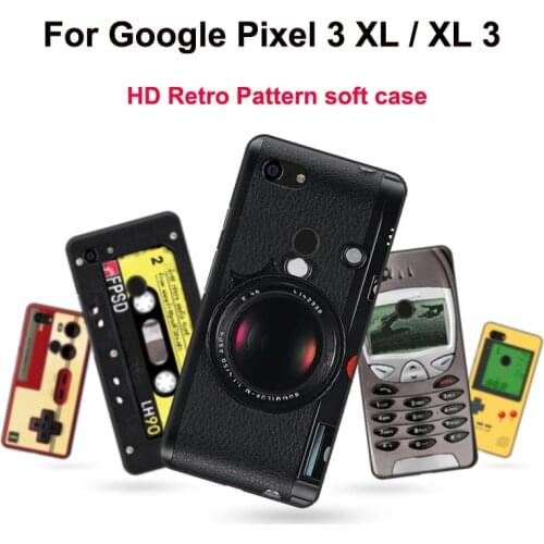Silicone coque For Google Pixel XL 3 case for Pixel 3 XL cover retro Painted soft phone cases For Google Pixel XL3 3xl case