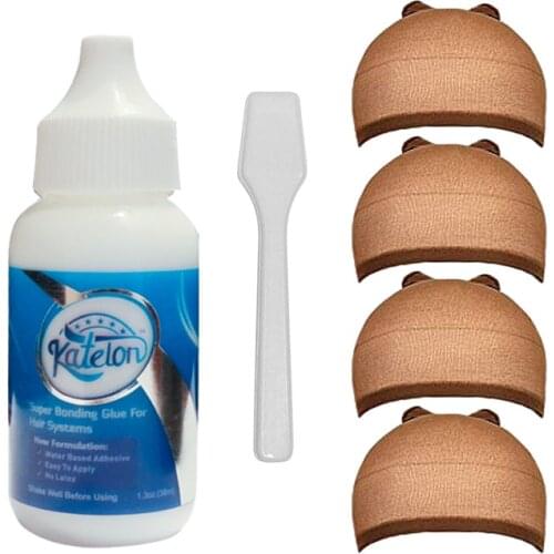 1.3oz Hair Replacement Katelon Adhesive Lace Wig Glue and Tape Hair Remover for Lace Wig, Toupee Remover Hair