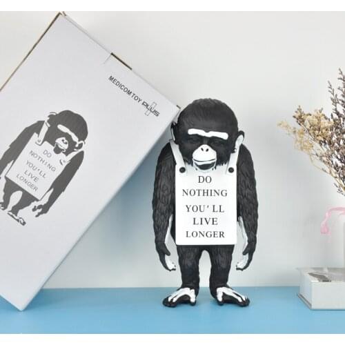 Resin figurine England Street Art Banksy sculpture Bomber polystone Figure collectible art toy