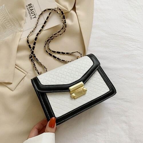 New Casual Small Handbags For Women High Quality Simple Chain Shoulder Bag Fashion Trend Female Crossbody Bag Square Small Purse