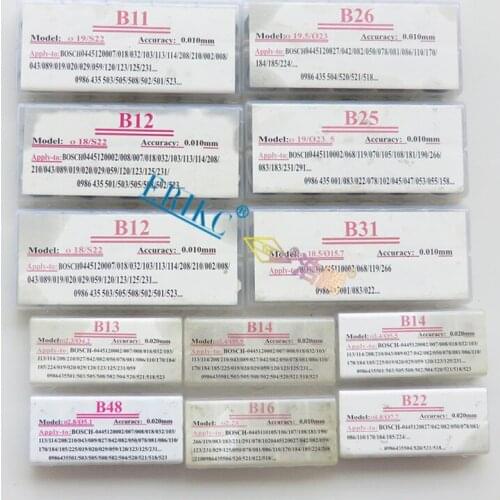 Fuel Injector Gasket and Cr Injector Armature Lift Adjusting Shim,spacer Shim Gasket Size from 0.95-1.58mm