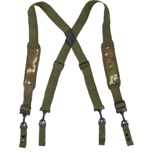 Heavy Duty Work Tool belt Suspender Hot-selling tooling sling Multifunctional hanging heavy sling Camouflage X-type combat readi