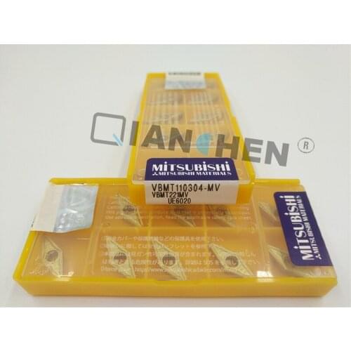 Mitsubishi 10pcs/lot VBMT110304 MV UE6020 External Turning Tool Hard Alloy