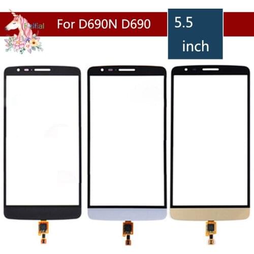 High Quality 5.5" For LG G3 Stylus D690N D690 Touch Screen Digitizer Sensor Outer Glass Lens Panel Replacement
