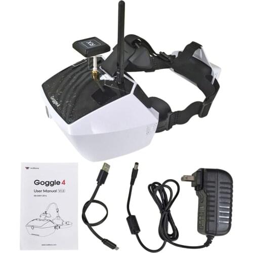 Walkera Goggle 4 Fpv Video Glasses 5.8Ghz 40CH with 5"HD Large Screen racing drone aerial 3D Glasses for 5.8G FPV Drone