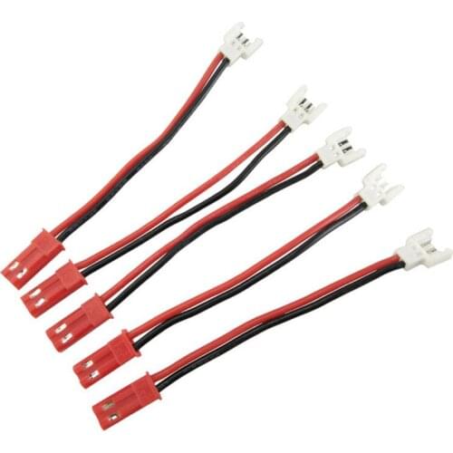 5pcs/Set Charging Connector Cable For Syma X5c UDI U818 MJX X400 JST Line Port for 3.7v Lipo Battery Spare Parts