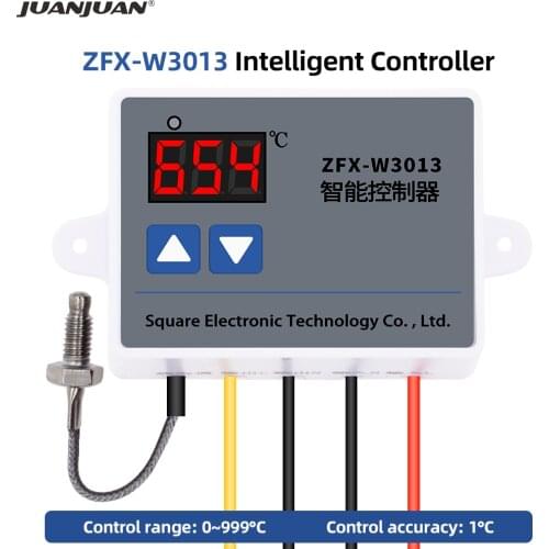 ZFX-W3013 Smart Controller Temperature Controller AC 220V High Temperature Controller with K-type thermocouple Sensor