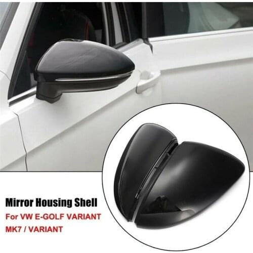 1 pc Mirror Cover Side Wing Rear Case Covers Gloss Black For VW GOLF 7 MK7 GTI R LINE GTE Estate 2013 2014 2015 2016 2017 2018