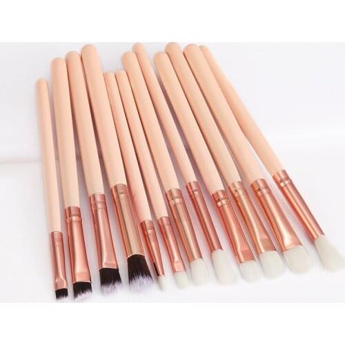 12/8pcs Makeup Brush Set Mini Soft Hair Brush Eye Shadow Brush Lip Contour Eyebrow Brush Brushset Makeup Tools