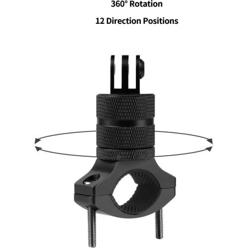 QWINOUT Bicycle Mount Rotatable Bike Handlebar Mount Holder Adapter Bracket for Gopro Hero 9 8 7 6 5 Accessories