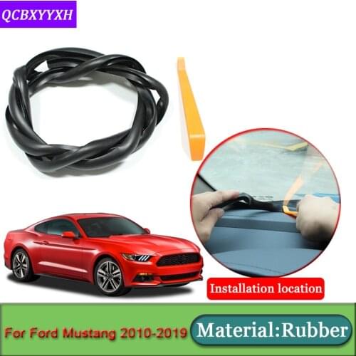 Car-styling For Ford Mustang 2010-2019 Anti-Noise Soundproof Dustproof Car Dashboard Windshield Sealing Strips Auto Accessories