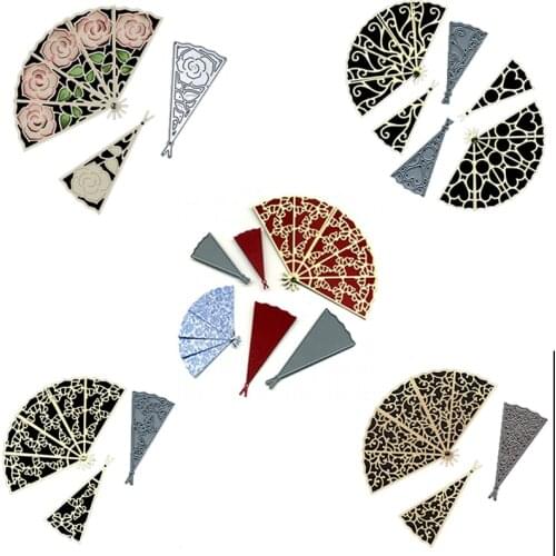 Asian Ancient Fan Metal Cutting Dies Stencil For DIY Scrapbooking Decorative Embossing Handcraft Die Cutting Template 2019 New