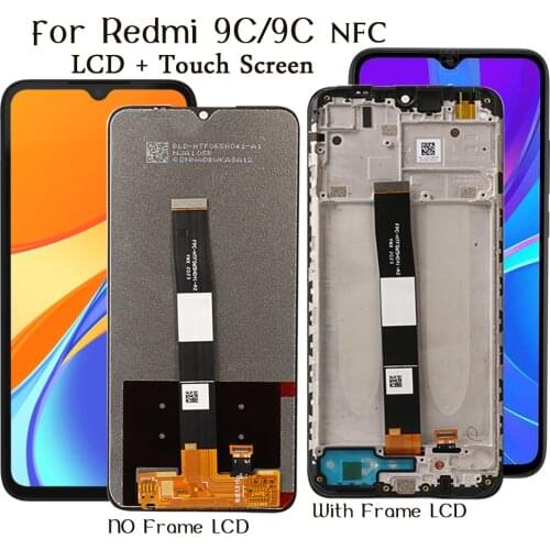 Display For Xiaomi Redmi 9C 9C-NFC M2006C3MG LCD Display Touch Screen Replacement Tested Mobiles Phone LCD Screen Spare Part