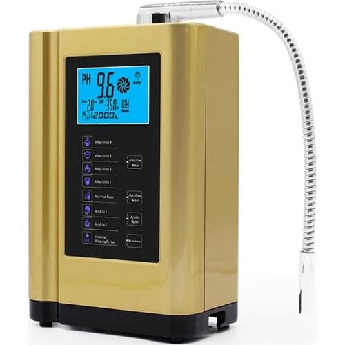 Electronic alkaline ionized water filter water maker system