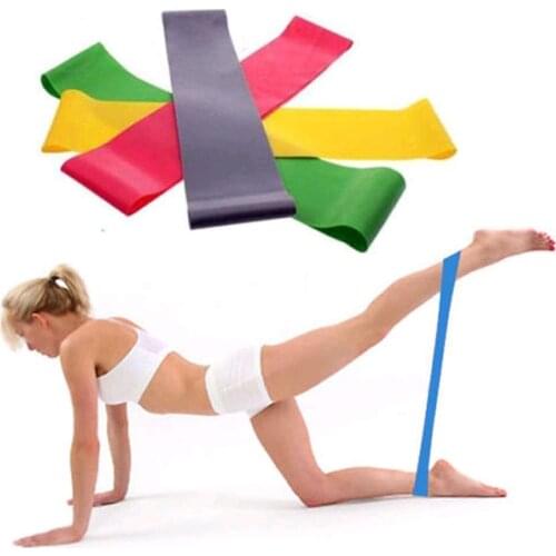 Yoga Resistance Band Loop Yoga Pilates Home GYM Fitness Exercise Workout Training fitness workout resistance bands