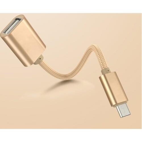 FFFAS Gold Standard Android Micro USB OTG Cable 15cm Gaming Adapter Cellphone Converter Mouse Keyboard Connector for USB Flash