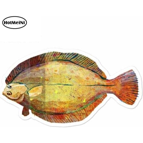 HotMeiNi 13cm x 7.2cm For Winter Flounder Car Stickers Anime Decals Personality Creative Stickers Suitable For GTR EVO SX