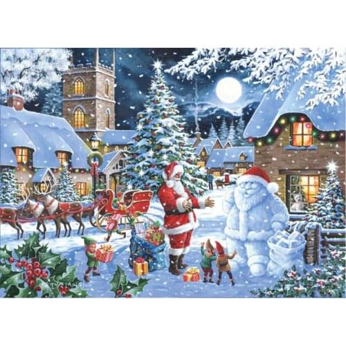 Santa claus snowman Diy Mosaic Diamond Painting Cross Stitch Full Drill 5D Rhinestone Embroidery Sale New Year Gift YG2301