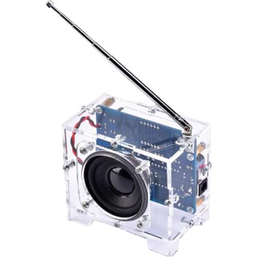 FM Digital Radio Kit DIY Soldering Project Wireless Receiver 87-108MHz FM Radio Module DIY Kits for Soldering Learning Teaching