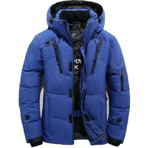 Free Shipping Winter Jacket Men Hooded Thick Warm Duck Down Coat Mens Down Jacket