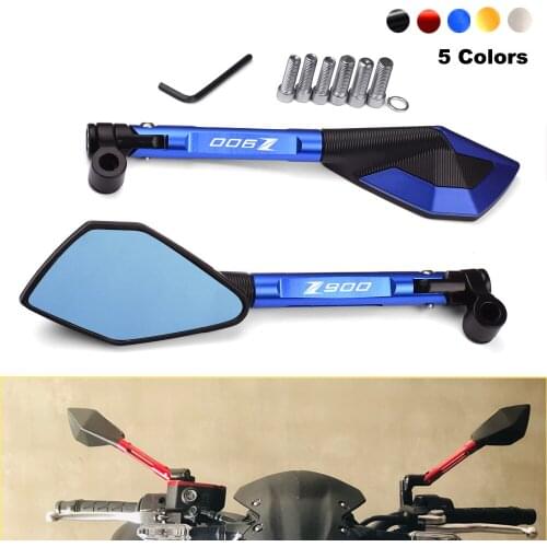 Z900 Motorcycle CNC Aluminum Mirrors Moto Rearview Mirrors Side Mirrors Accessories for Kawasaki Z900 2017 2018 2019 2020 2021