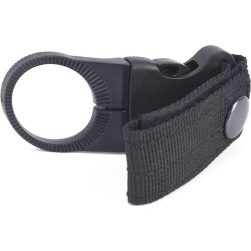 Military Nylon Webbing Buckle Hook Water Bottle Holder Clip EDC Climb Carabiner Belt Outdoor Backpack Hanger Camp Color Random